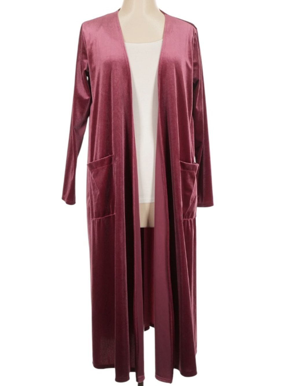 LuLaRoe Velvet Sarah Cardigan Pink Medium NWT